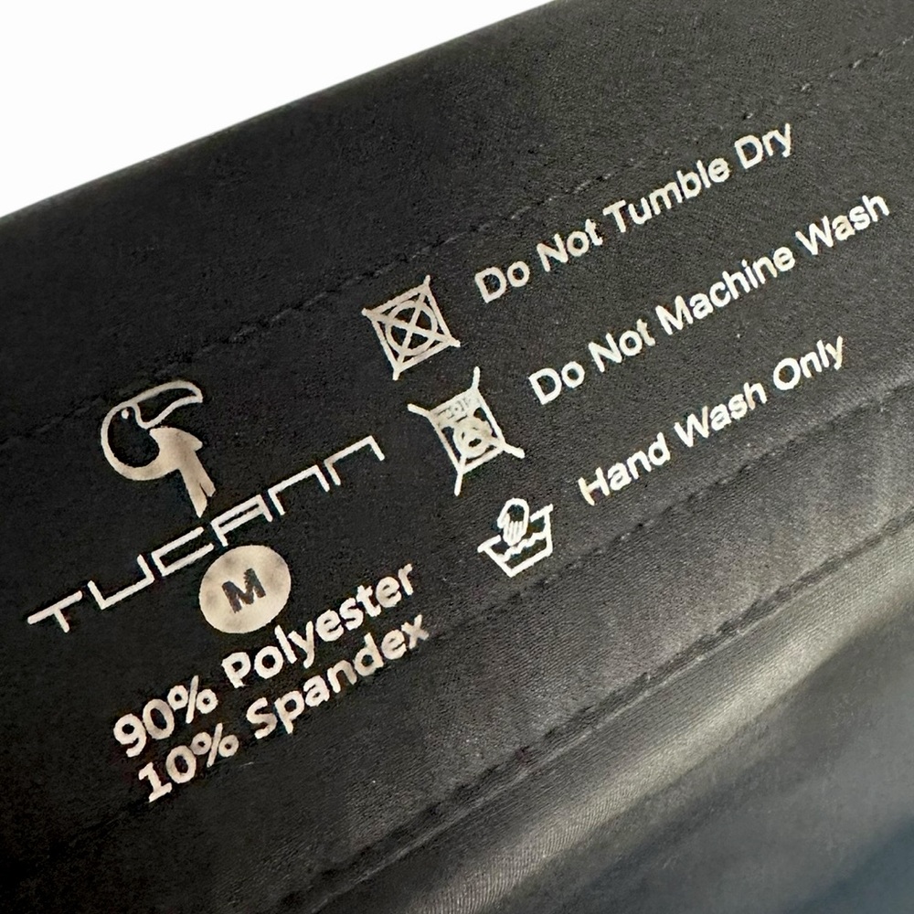 TUCANN / Black Swim Trunks with Gold Details / Medium - Picture 9 of 9